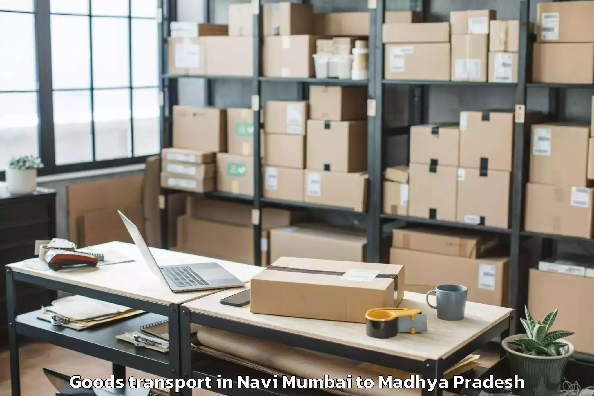 Book Navi Mumbai to Buxwaha Goods Transport